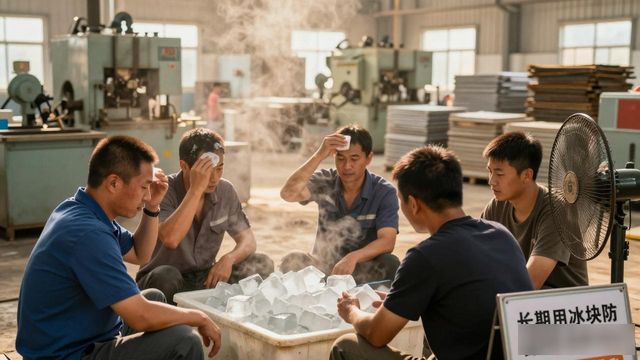 车间高温不用愁 沧州防暑降温冰块成了工人的救命凉方